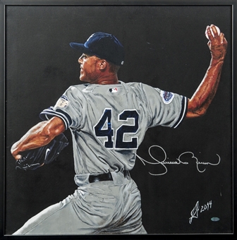 Mariano Rivera Signed Oil Painting (Steiner)